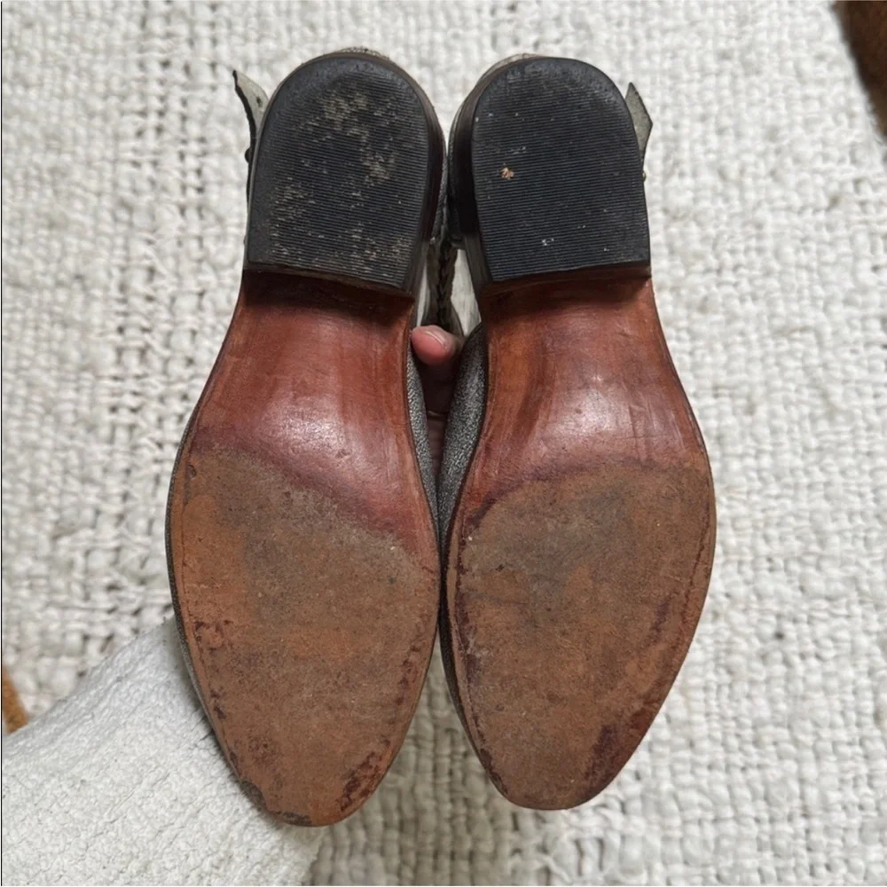 Uxibal Trenza Cutout Braided Booties | Artisan Leather | Stacked Heel